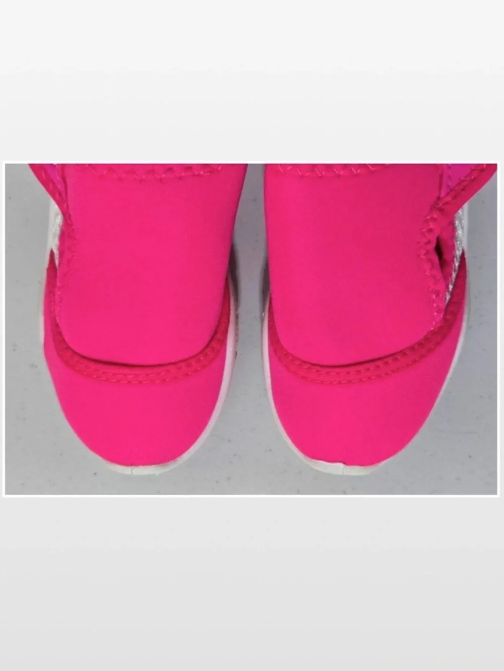 New Wave Zone Water Shoes Girls Size 6 Toddlers Pink White Mesh Kids NWT